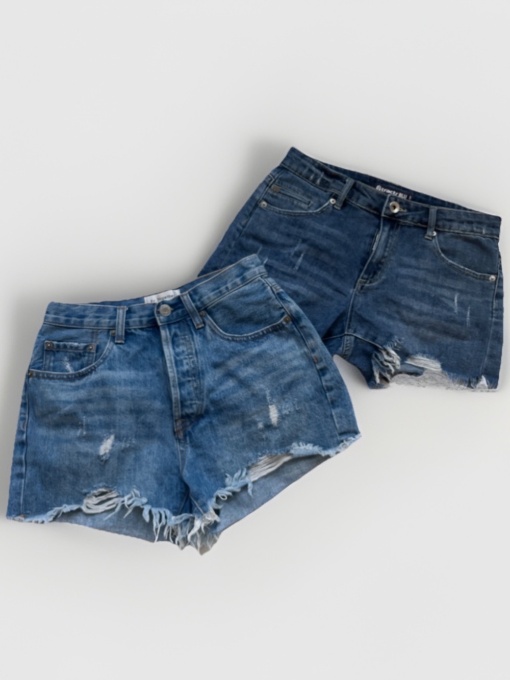 Distressed Denim Shorts Bundle Set | Tractr BLU & By Together High Rise Mom